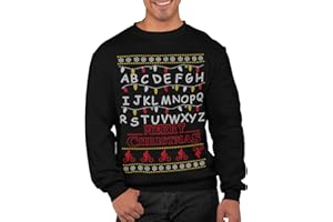 Graphic Impact Inspired Funny Light Run Merry Christmas Ugly Xmas Jumper Xmas Sweatshirt Adults Unisex Sweater Christmas Jumper