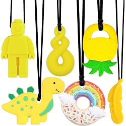 2 Colliers Sensoriels à Mâcher - Jouets Apaisants Pour Enfants Avec Autisme, TDAH Ou Besoins De Stimulation Orale