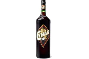 CYNAR - 70 High Proof 1L, Aperitivo Italiano, Licor con Alcachofas y 13 Hierbas, Fórmula Secreta, Aroma Intenso, Sabor Amargo, Final Dulce, Color Marrón con Reflejos Rojizos, 35% Vol. de Alcohol