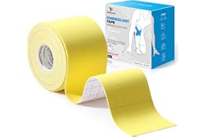 Taśma kinezjologiczna YANGTSUNG, wodoodporna taśma sportowa 5 m x 5 cm, elastyczna terapeutyczna taśma sportowa do ćwiczeń, sportu i leczenia urazów