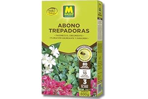 Abono Plantas Trepadoras 800 GR MUY EFECTIVO | Fertilizante de Liberación Controlada hasta 4 Meses | NPK 9-10-20 con Magnesio | Nutrición Completa para Enredaderas y Plantas Trepadoras | Nexum Market