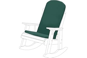 Gardenista Garten Premium Adirondack-Stuhlkissen | Hochlehner-Kissen mit sicheren Bändern | Wasserabweisend und leicht rutschfeste Patio-Stuhlkissen | Einfach abwischbare Sitzkissen (Grün)