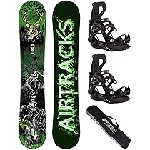 Set Snowboard AIRTRACKS BWF Extra Wide Uomo + Attacchi STAR/MASTER + Sacca, Taglie 155-171cm - Foto 5