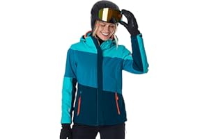 Killtec Damen Ksw 67 Wmn Ski Jckt Skijacke/Funktionsjacke mit abzippbarer Kapuze und Schneefang