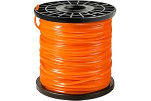CHRORINE Hilo Desbrozadora Nylon Cuadrado 2,4 mm x 75 m Professional Hilo para Desbrozadora, Resistentes al Desgaste