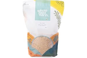 Wholefood Earth Frijoles de soja 3 kg | Sin OGM | Natural | Alto contenido de fibra | Alto en proteínas