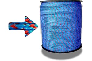 MADE IN NOMAD Knotty - Corde tressée 2mm x 100m - Paracorde Robuste, Ficelle Corde Multifonction pour Bricolage, Jardinage et drisse Bateau - Cordelette Idéale pour projets DIY, Bivouac, bushcraft - Made in France