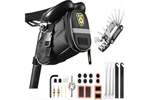 Trousse d'outils de vélo, JOLY FANG Kits Sac Vélo Réparation Kit d'outils de réparation Multifonction für Reisen, Outdoor, Camping