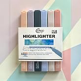 قلم تمييز فوسفوري مربع الشكل من سلسلة Cengo 6 CREAM