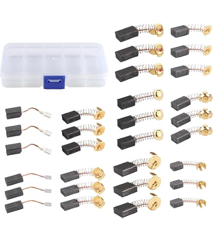 2 Balais De Charbon 16x6.3x6.3 Mm - Remplacement Pour Bosch 2604321904 - Pour Outils électriques
