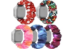 DKGKOO Scrunchie Straps Compatible with Gizmo Watch 3 2 1, Gabb Watch 3 2 1 and SyncUP Kids Watch, 20mm Watch Band for Kids Boys Girls