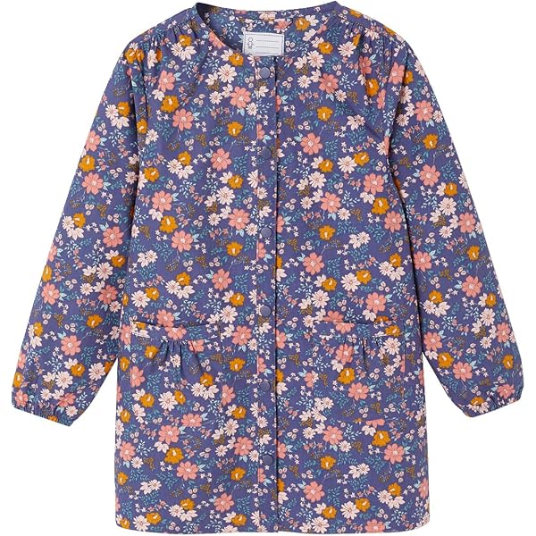 VERTBAUDET Tablier Fille Imprimé Léopard – Blouse D'École Tendance Et Pratique