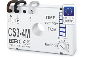 Elektrobock CS3-4M Multifunktional Multifunktions Nachlaufrelais Unterputz, 200 W, Weiß, kompakt