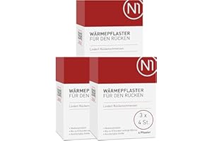 ‎N1 N1 Wärmepflaster Rücken 12 St. - Lindert Rückenschmerzen - komfortable Größe - Rückenwärmer, Rückenschmerzen, Wärmegürtel Rücken Schmerzpflaster