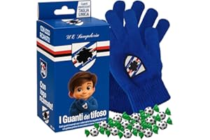 CAIYA Icam Guanti del Tifoso Sampdoria con Logo Ricamato e Praline di Cioccolato Latte con Ripieno alla Nocciola 80g (Edizione 2026)