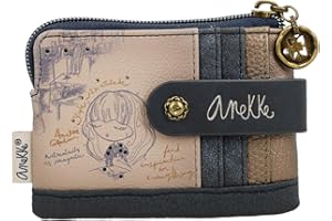 Anekke Monedero y tarjetero mediano Colección Studio | Cierre con Solapa | Medidas 12x8x1cm