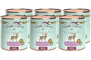 Terra Canis Selvaggina, patata, mela & mirtillo rosso - Alimento umido Grain-Free, 6x800g I Alimento premium per cani con ingredienti di autentica qualità human-grade al 100% I ipoallergenico