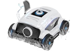 WYBOT Poolroboter, Poolsauger Akku Bodensauger, 130 Minuten Selbstlaufend Poolreiniger für Aufstellpool/Außenpool bis zu 100㎡