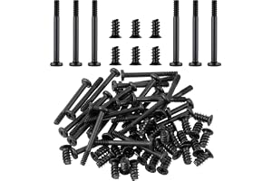 80 st PC-fläktskruvar skruvsats för datorchassi, #6–32 x 30 mm, 30 st/M5 x 10 mm, 30 stycken