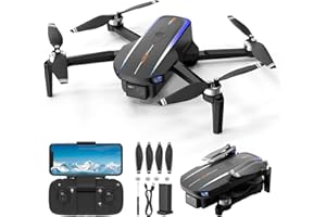 HURSVIE Drone avec Camera 1080P HD, Quadcoptère Télécommandé Pliable Drone pour Enfants et Adultes, Moteur Sans Balais, Décollage/Atterrissage 1 Touche, 2 Batteries, Jouets et Cadeaux pour Garçons et Filles