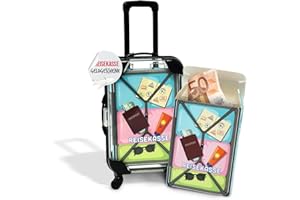 ‎LONGFAIR Geldgeschenk | Reisekoffer in Miniatur für Geld als Geschenk für den Urlaub | Reisekasse zum Verschenken von Geld für die Reise