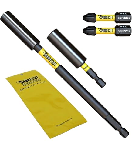 Set De 5 Rallonges Aimantées Pour Visseuse - Longueurs 50 à 300 Mm - Porte-embout Magnétique Puissant