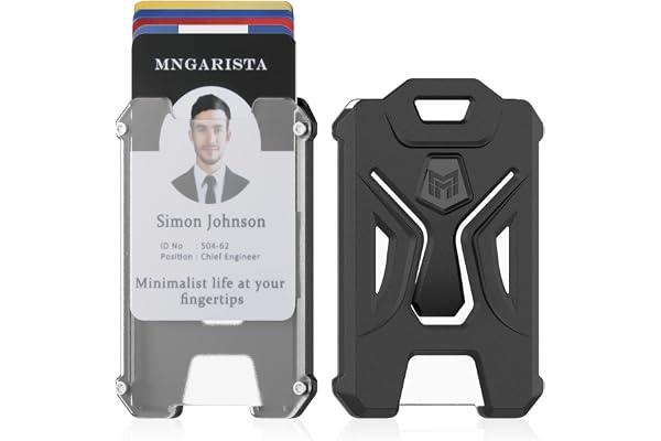 2-Pack Heavy Duty Badge Holder, Vertikal/Polycarbonat ID-korthållare, Kreditkortshållare Plånbok håller 5 kort