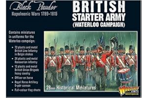Warlord Games, Napoleonic British Starter Army (Waterloo Campaign), Black Powder Wargaming Miniatures