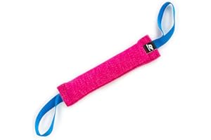 Bull Fit Boudin À Mordre Jouet pour Chien en Coton/Nylon avec 2 Anses, 30 cm - Dummy Rouleau d'apprentissage Flottant - Robuste Boudin Mordant Chien