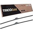 TRICO Gold 28" + 28" Premium Automotive Replacement Windshield Wiper Blades (Set of 2), Passenger and Driver Side All-Weather Beam Wiper Blades for Select Vehicle Models
