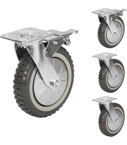 Set Di 4 Ruote Girevoli Per Il Traino Di Container Per Un Carico Totale Di 36.000 Kg - - Ruote Industriali I Migliori Ruote Industriali. | Su Misura E Standard