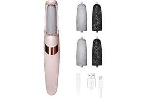 IGRARK Electric Foot File, Electric Callus Removers for Feet, Coarse and Fine Heads,2 Speeds,LED Light, Rechargeable Electric Foot Callus Remover Pedicure Kits, Pedicure Tools for Heels, Toes, Balls of Feet