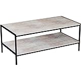 Amazon-Marke - Movian Rechteckig Couchtisch, industrieller Stil, 100 x 50 x 40 cm, helles Holz