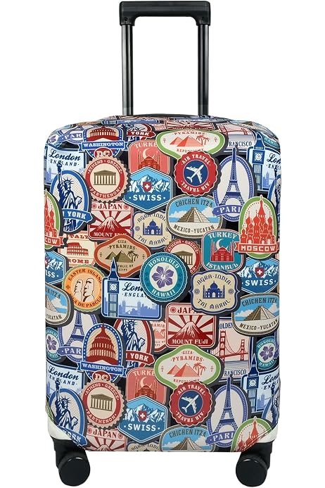 Explore Land Travel Luggage Cover 