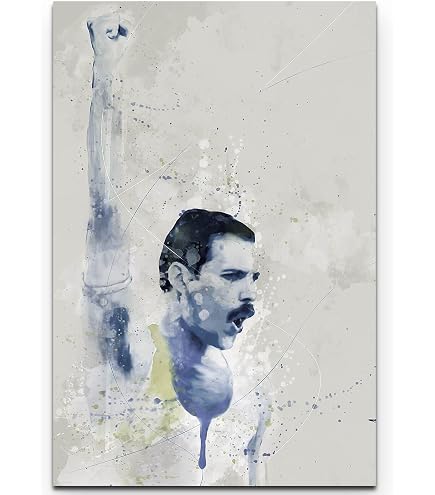 Toile Concert Rock Vintage Tableau Freddie Mercury Queen Wembley 1986 - Toile 70x45cm - Impression HD - Fabriqué Italie Toile Queen Wembley Toile Concert Rock Vintage Tableau Freddie Mercury Queen Wembley 1986 - Toile 70x45cm - Impression HD - Fabriqué Italie Toile Queen Wembley