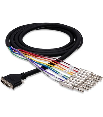 タイムセール HOSA ホサ DTP802 ケーブル DB25 新品 HosaTech DTP-802 2m DB25 to 1/4 inch TRS Balanced Snake Cable