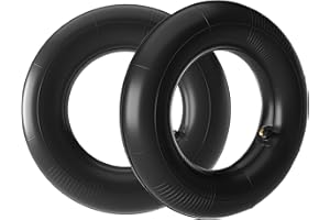 Wiltec Standard Schlauch für Reifen Größe 3.00/3.50-4, bis 90 kg Traglast, mit abgewinkeltem Ventil TR87 für Schubkarren, Sackkarren und E-Scooter