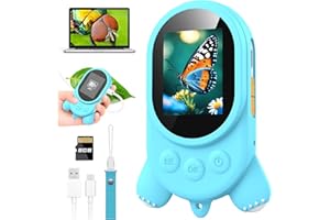 HAYVE Microscope for Kids - Digital Magnifying Glass Kids with 2.0" HD Screen, Portable Handheld Camera Miniscope with Light, Childrens Science Experiments, Fun Educational Toys Gifts for Age 4-12, Blue