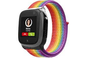 Snyeest Nylon Armbänder kompatibel mit Xplora X5 Armband, Xplora Kids Smartwatch Klettverschluss Mädchen Jungen Verstellbare Geflochtenes Ersatz Armbänder für Xplora X5 Play/XGO 2