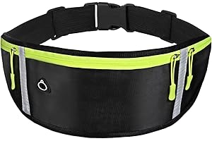 JOWFAY Marsupio Running, Porta Cellulare Corsa Sportivo Cintura Music Zaino Running Accessori Palestra Impermeabile Donna Collo Ragazzo Uomo Piccolo Marsupio Moto per Jogging Fitness Viaggi Pocking Elastica