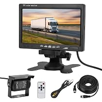 OiLiehu Kit Telecamera Per Retromarcia Wireless,Monitor LCD HD Da 7 - 5