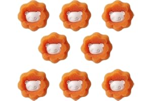 Taicols 8 Stücke Tierhaarentferner Waschmaschine, Fusselbälle Waschmaschine, Haarentferner Tierhaare, Wiederverwendbar Fusselpfote für Waschmaschine, Haarfänger für Wäschetrockner und Waschmaschine