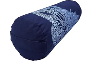 Tvamm-Lifestyle Yoga-Bolster Special, 65 x Ø 22 cm, Buchweizenschalen-gefüllt