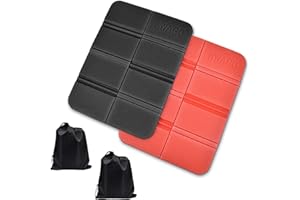 ‎AUBEY AUBEY 2er Thermo Sitzkissen Outdoor Faltbar, Sitzunterlage Outdoor Kinder Sitzmatte, Wasserdicht Spielplatz Matte, Wander Jagd Zubehör Garten Stadion Hunting Camping