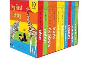 My First Library: Boxset of 10 Board Books for Kids (Pack-1)