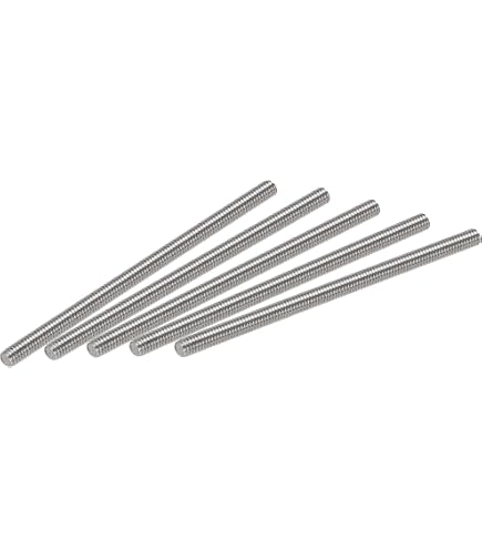 QUARKZMAN 4 Stück Gewindestangen M3 X 400mm Edelstahl 304 – Vollgewindestangen Für Möbel & Montage