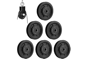 ‎JIUZCARE jiuzcare Seilrolle Umlenkrolle Universallager Riemenscheibe Fitness-Zubehör Seilrollen Kunststoff Fitness-Umlenkrolle Seilrolle mit Kugellager Drahtseilrolle Riemenscheibe für Gym Fitnessgeräte