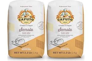 ANTIMO CAPUTO Molino Caputo Caputo Semola Di Grano Duro, 1 Kg (Pack of 2) 2-Pack