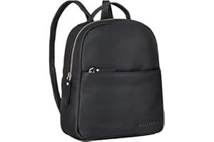 STILORD 'Kayla' Zaino Vintage Donna Piccolo in Pelle Zainetto Borsa da Donna Elegante Borsa a Spalla per Tablet 12,9 Pollici Borsa Lavoro Cuoio Autentico