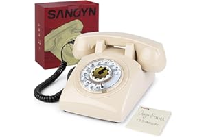 Sangyn Retro Telefon mit Schnur tischtelefon Das Alte Modell Der 64er Jahre Altmodisches Festnetz Diese Klingel